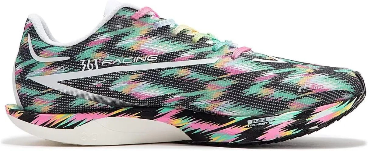 361° Biospeed Future Running Shoes for Men Wide Foot Sneakers Lightweight,Breathable,Cushion,Carbon Plate Running Shoes for Professional Race,Marathon Training Shoes