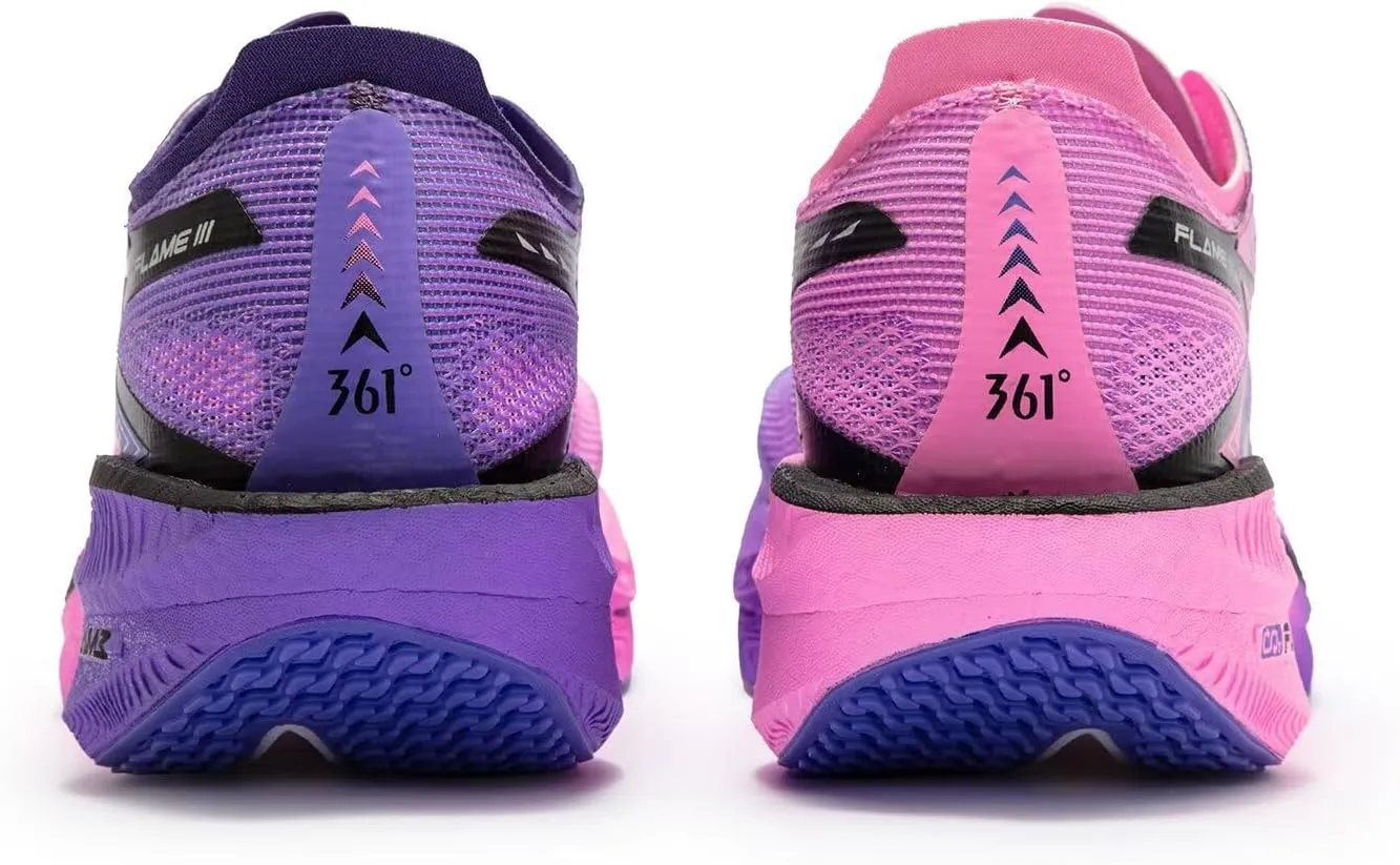 361° Flame 3.0 Running Shoes for Men Wide Foot Sneakers Lightweight, Breathable, Carbon Plate, Non-Slip Marathon Daily Training Shoes