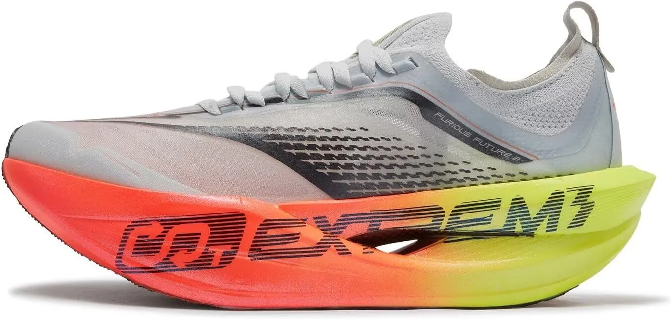 361° Furious Future 2.0 Running Shoes for Men Wide Foot Sneakers Lightweight,Breathable,Cushion,Carbon Plate Running Shoes for Professional Race,Marathon Training Shoes
