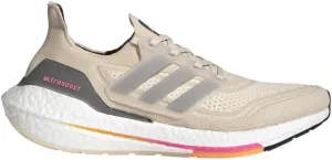 adidas Mens Ultraboost Ultra Boost 21 Running Sneakers Shoes - Beige