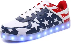 Adults Patriotic Flag Shoes for Men Women USA America Fashion Sneakers President Independence