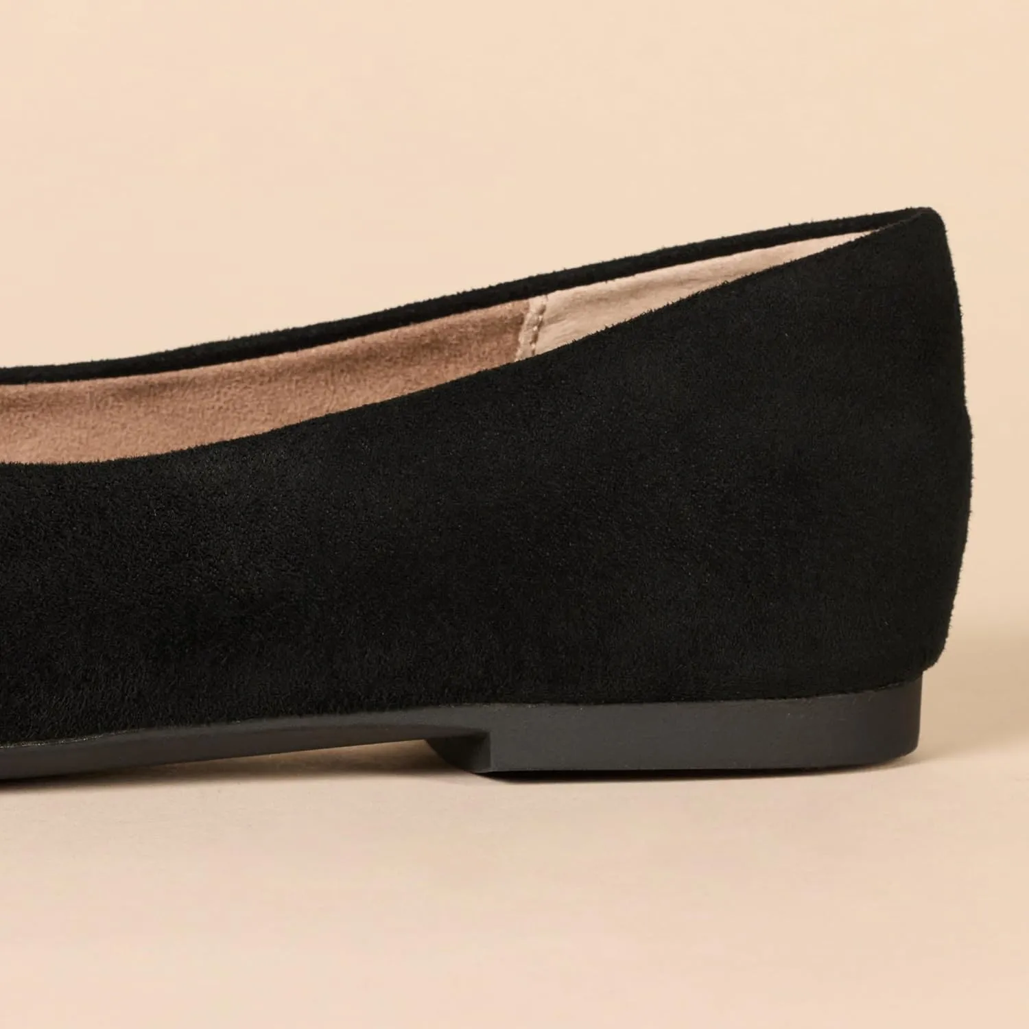 Amazon Essentials Women's Comfortable Square-Toe Slip On Ballet Flat