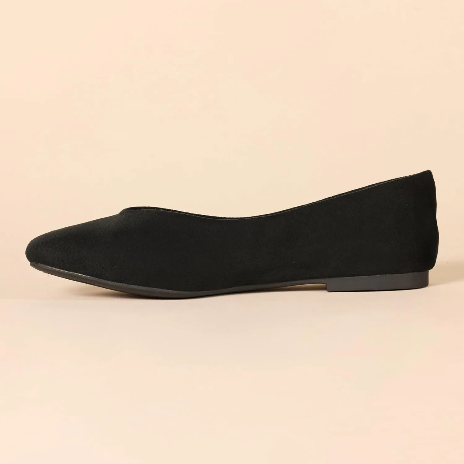 Amazon Essentials Women's Comfortable Square-Toe Slip On Ballet Flat