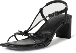 Amazon Essentials Women's Strappy Block Heel Sandals