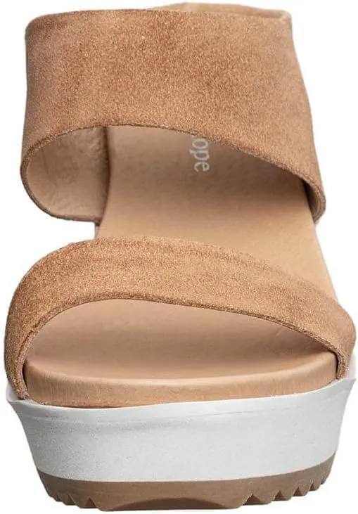 Antelope Women's Cascade Suede Wedge Platform Sandals