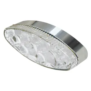 Bike It Tribe LED Rear Light With Chrome Base & Clear Lens