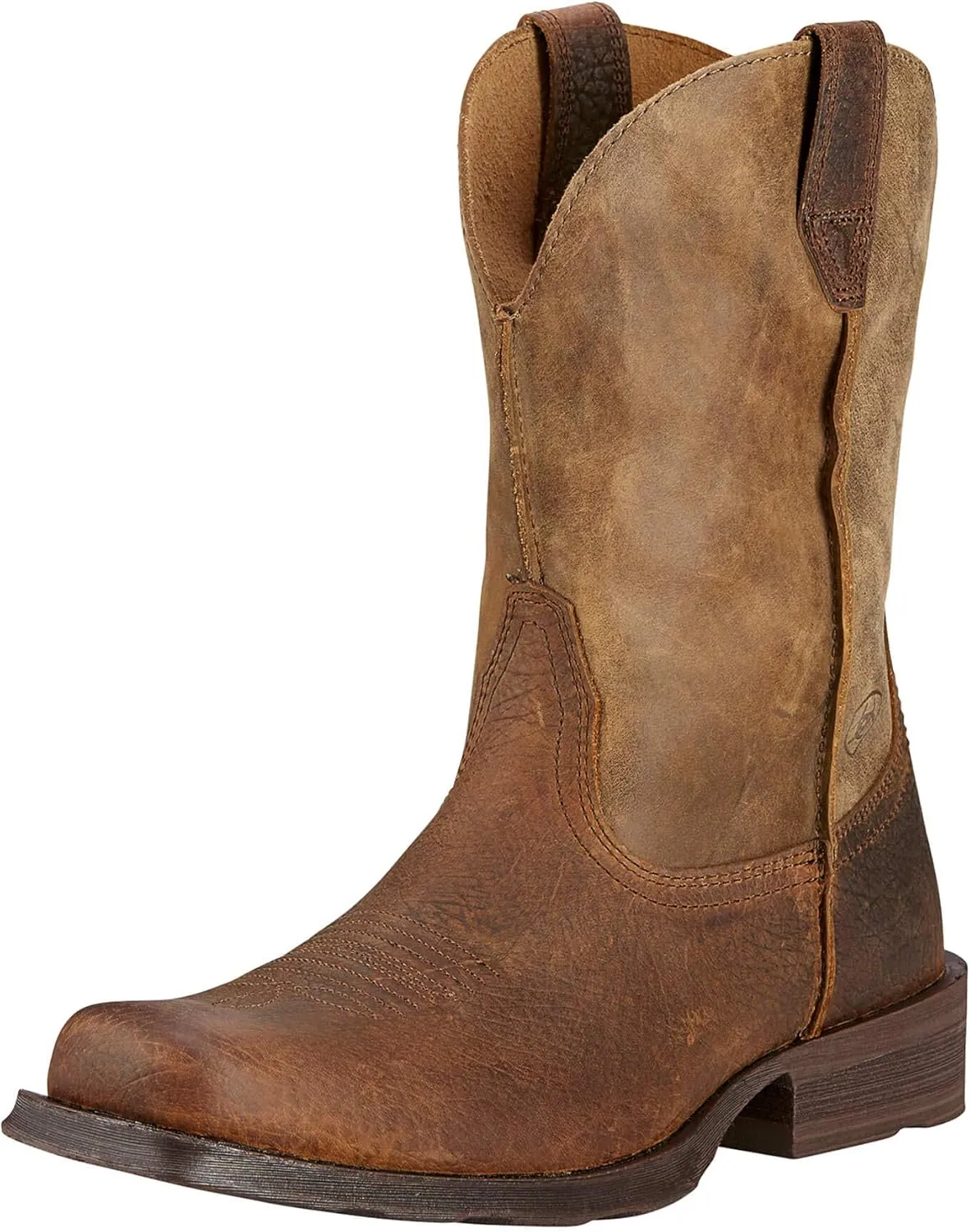BMVY9 Mens Rambler Western Boot Earth/Brown Bomber 6.5 Wide