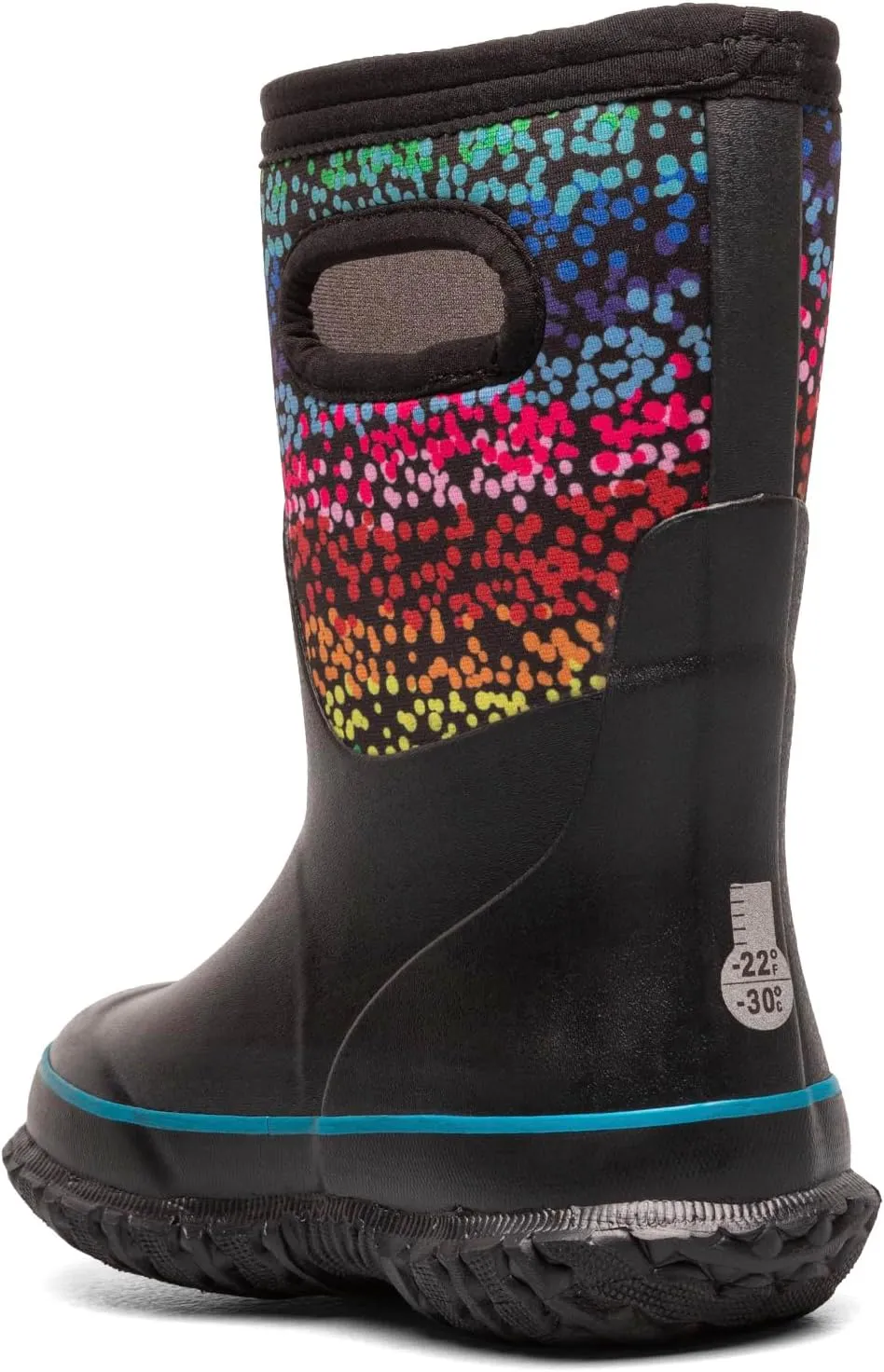BOGS Grasp Kids Waterproof Insulated All Weather Rain Boots Mud Boots I For Snow, Rain, Winter, Mud and Cold Weather for Toddlers, Girls, Boys, Unisex