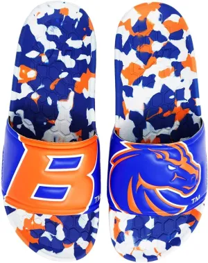 Boise State University BSU Broncos Slydr Sports NCAA Sandals (7 Womens, 5 Mens) - Beach Slides - Pool Slippers