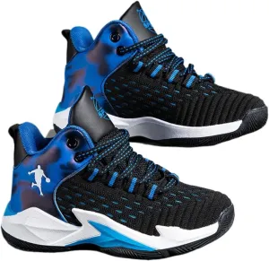Boys Basketball Shoes 2025 Spring Lightweight Breathable Kids Sneakers, Non-Slip Rubber Sole Athletic Shoes for Running & Training