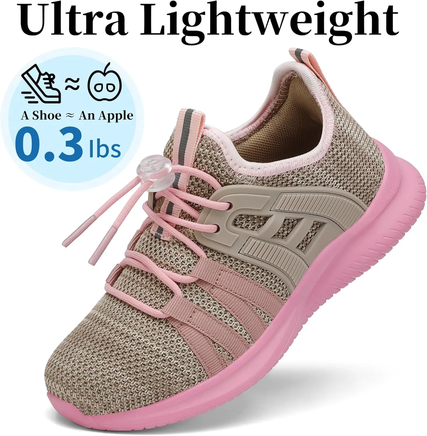 Boys Girls Sneakers Lightweight Kids Tennis Shoes Breathable Running Shoes Comfortable Toddler/Little Kid/Big Kid