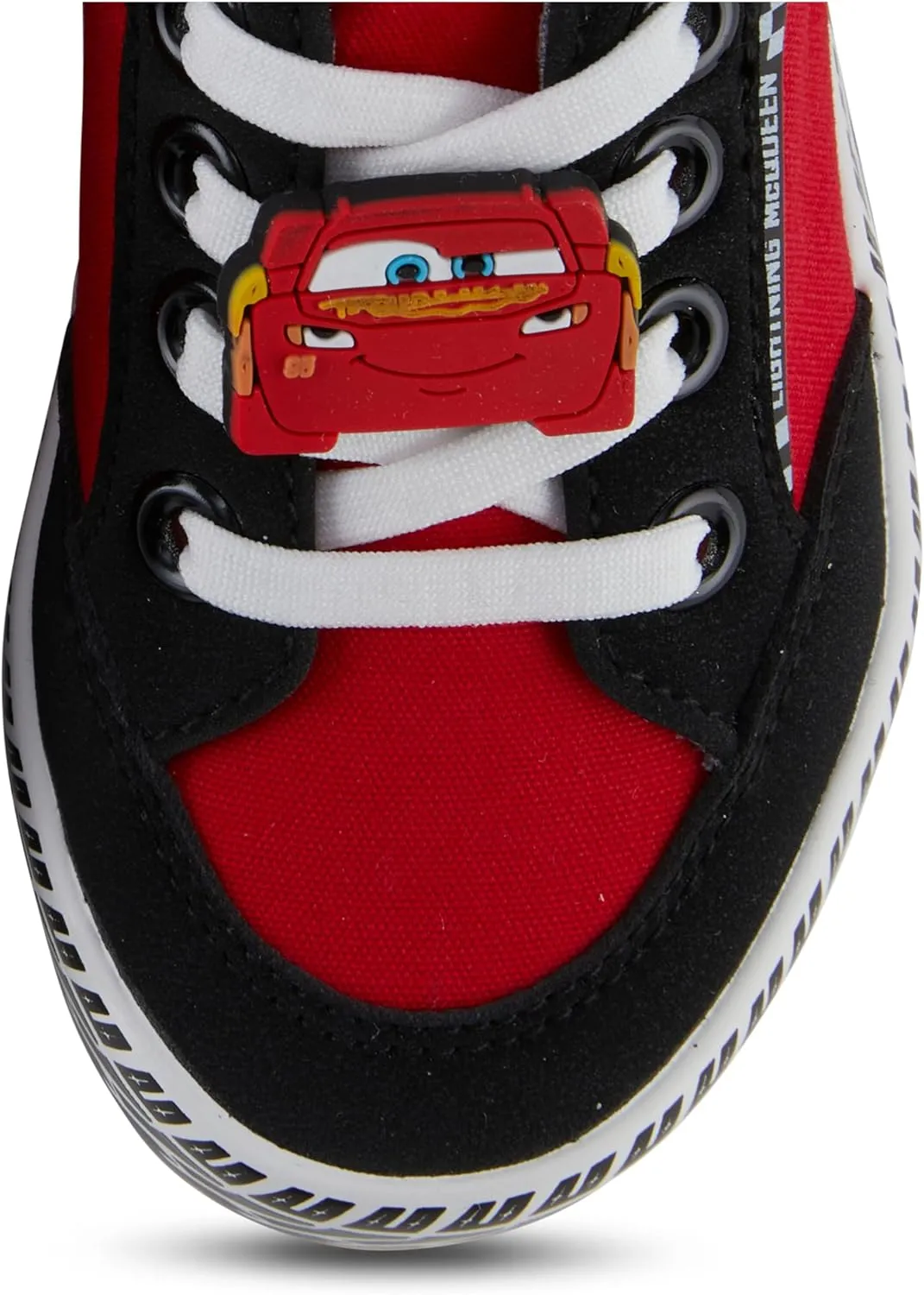 Boys Toddler Cars Low Top Sneaker - Lightning McQueen Shoes - Lightning McQueen, Mater, Doc Hudson, and Sally Lace Up Low Top Sneaker