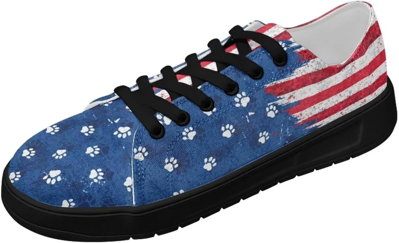 Canvas Shoes for Women Classic Fashion Sneakers Lace Up Low Top Casual Lightweight Breathable Sneakers Wide Toe Shoes