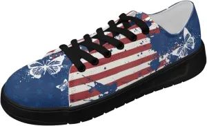 Canvas Shoes Lace-Up Low Top Sneakers Womens Fashion Casual Shoes Walking Comfortable Platform Canvas Sneakers