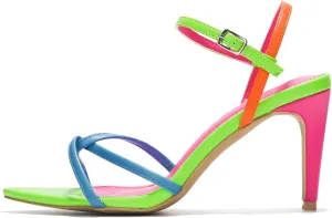 Cape Robbin Black Kitten Heels for Women, Strappy Womens Heels, Chic Shoes
