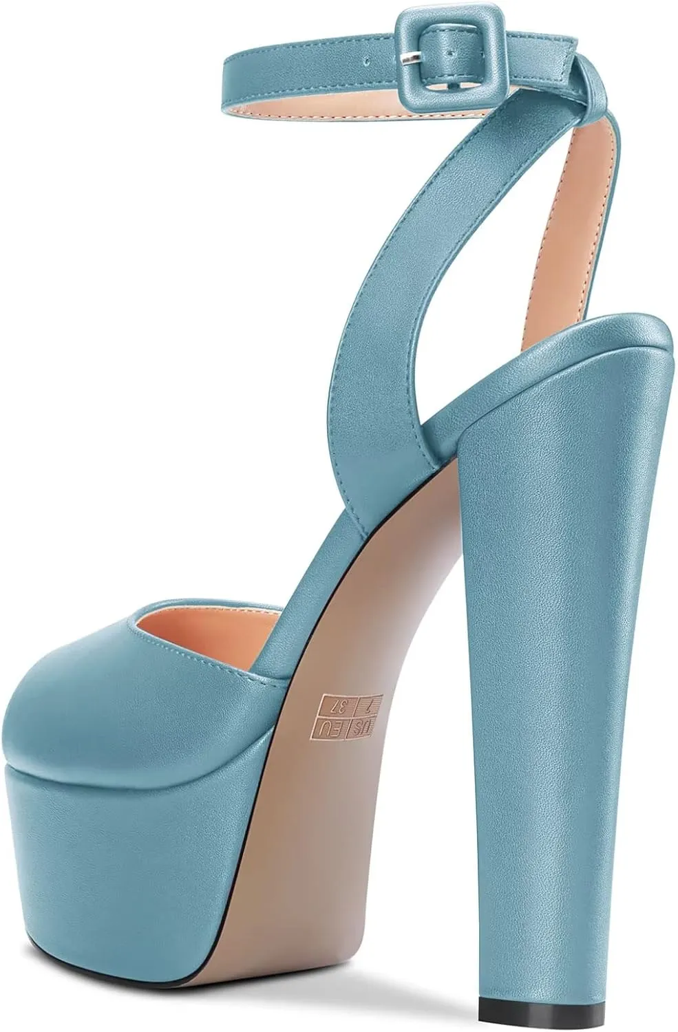 Castamere Women Chunky Block High Platform Heel Peep Open Toe Sandals Ankle Strap Slingback Buckle Party Shoes