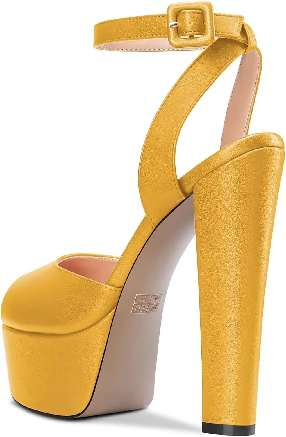 Castamere Women Chunky Block High Platform Heel Peep Open Toe Sandals Ankle Strap Slingback Buckle Party Shoes