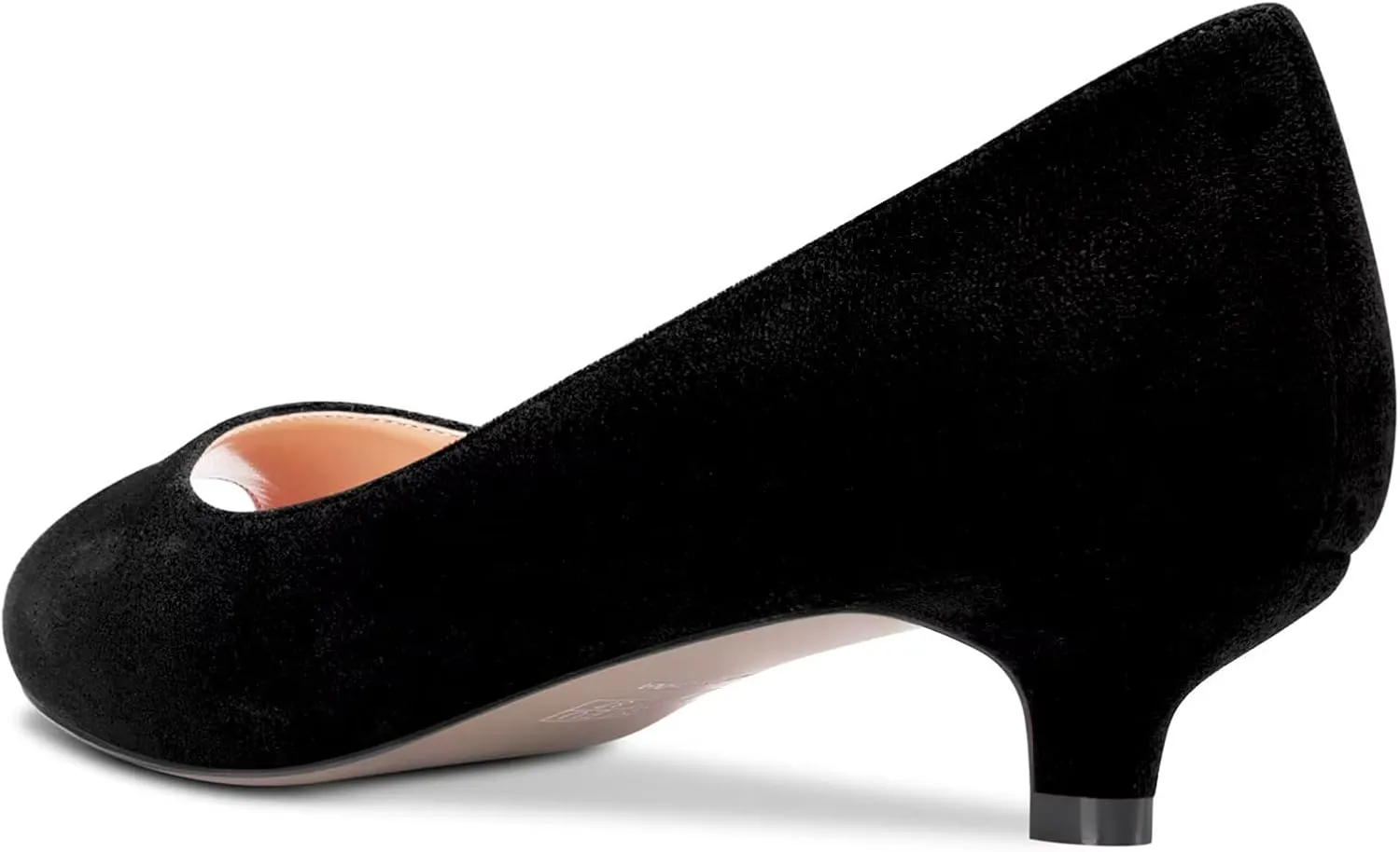 Castamere Women Low Kitten Heel Peep Open Toe Sandals Slip-on Wedding Dress 1.4 Inches Heels