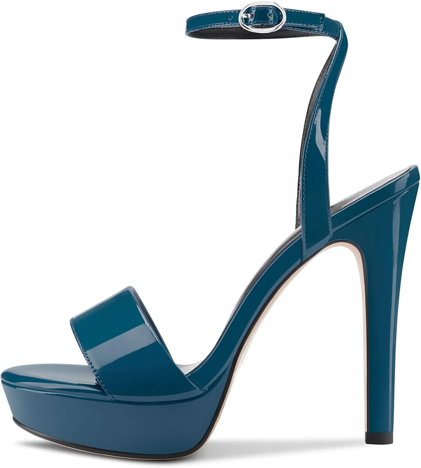 Castamere Women Stiletto High Heel Peep Open Toe Ankle Strap Slingback Sandals Platform Clear Sexy Wedding 5.1 Inches Heels