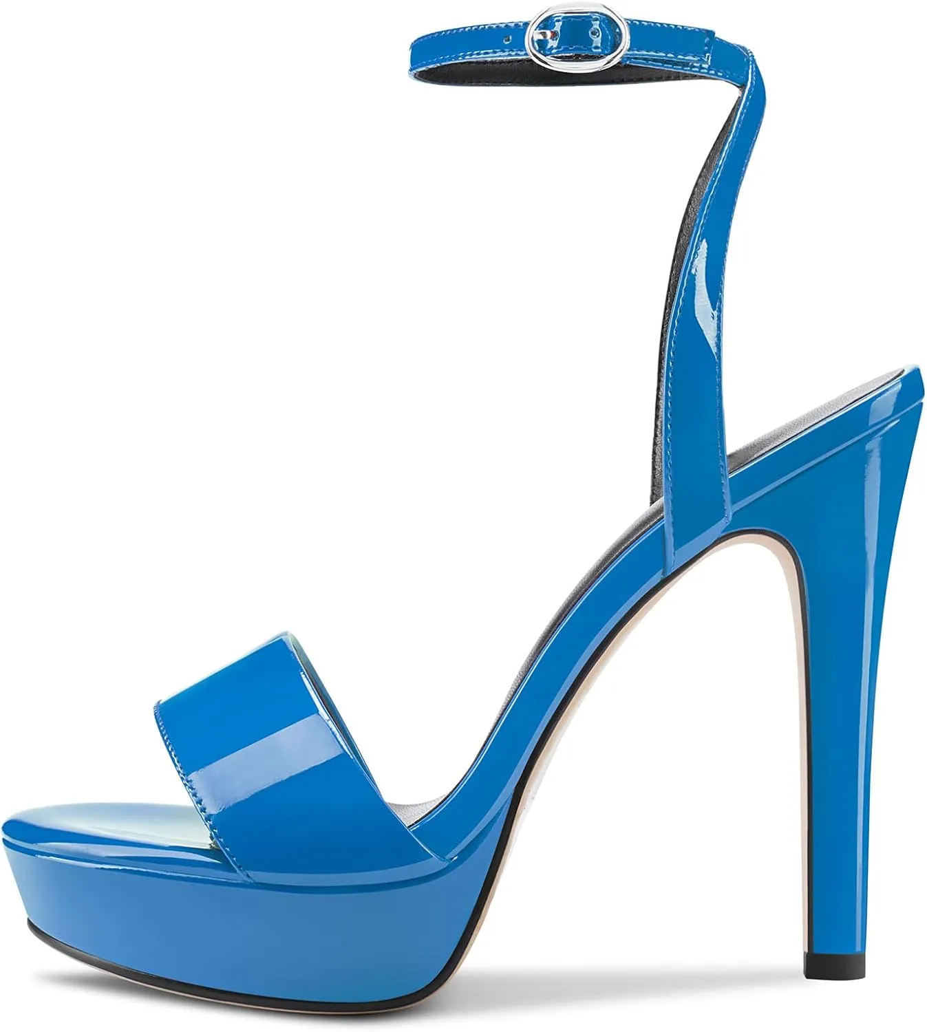 Castamere Women Stiletto High Heel Peep Open Toe Ankle Strap Slingback Sandals Platform Clear Sexy Wedding 5.1 Inches Heels