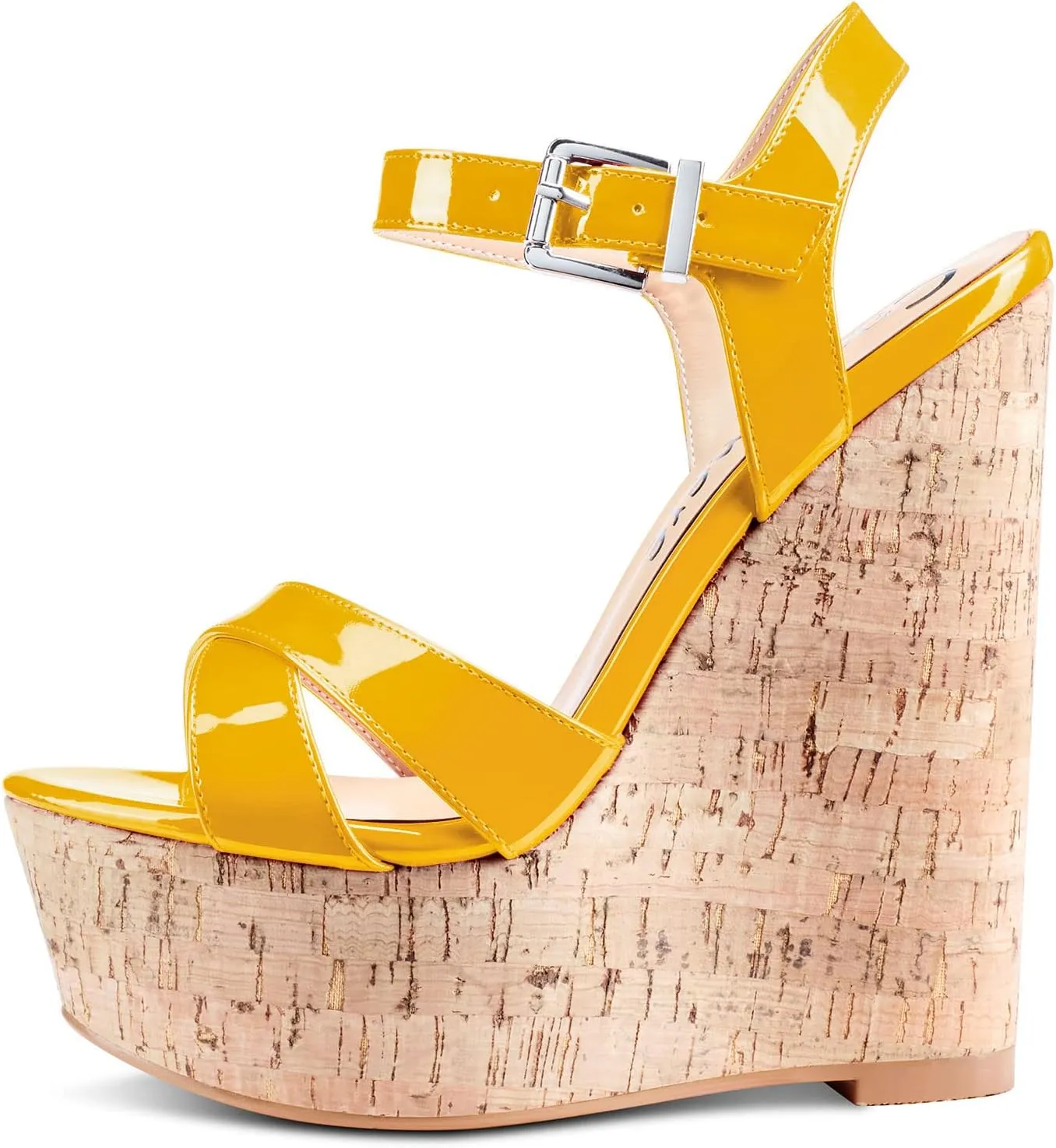 Castamere Womens High-Heel Platform Wedge Heel Sandals Slingback Sexy Ankle Strap Open Toe 16CM Heels