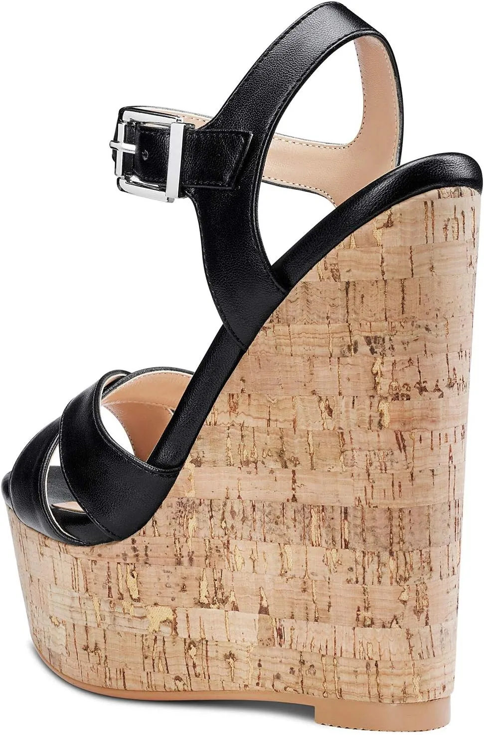Castamere Womens High-Heel Platform Wedge Heel Sandals Slingback Sexy Ankle Strap Open Toe 16CM Heels