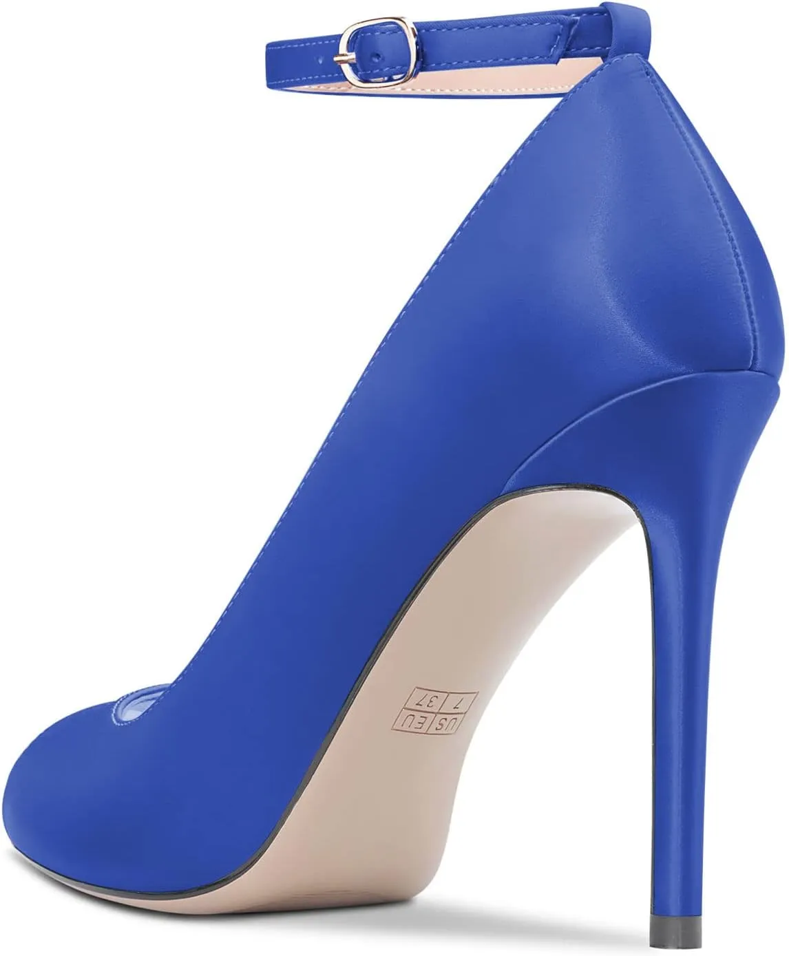 Castamere Women's High Heel Stilettos Peep Open Toe Pumps Ankle Strap Dress Wedding Sandals 3.9 Inches Heels