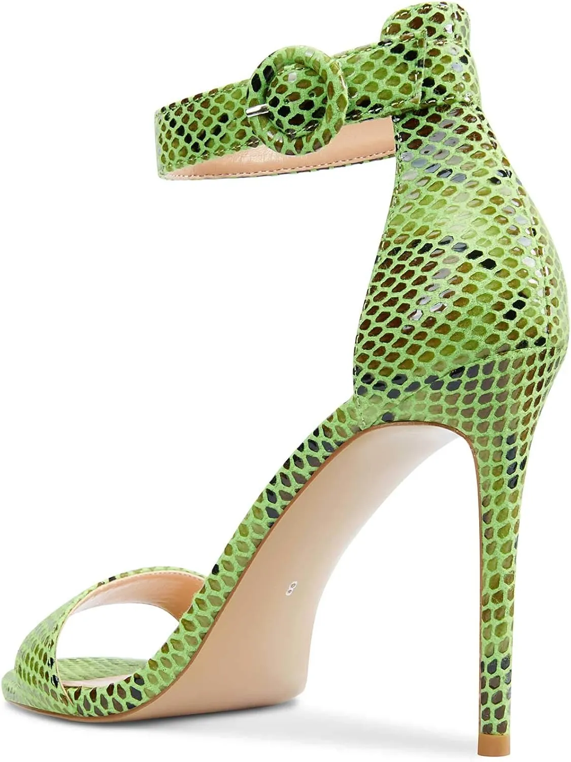 Castamere Womens High Heels Sandals Buckle Ankle Strap Open Toe Basic 10CM Stilettos Sandal