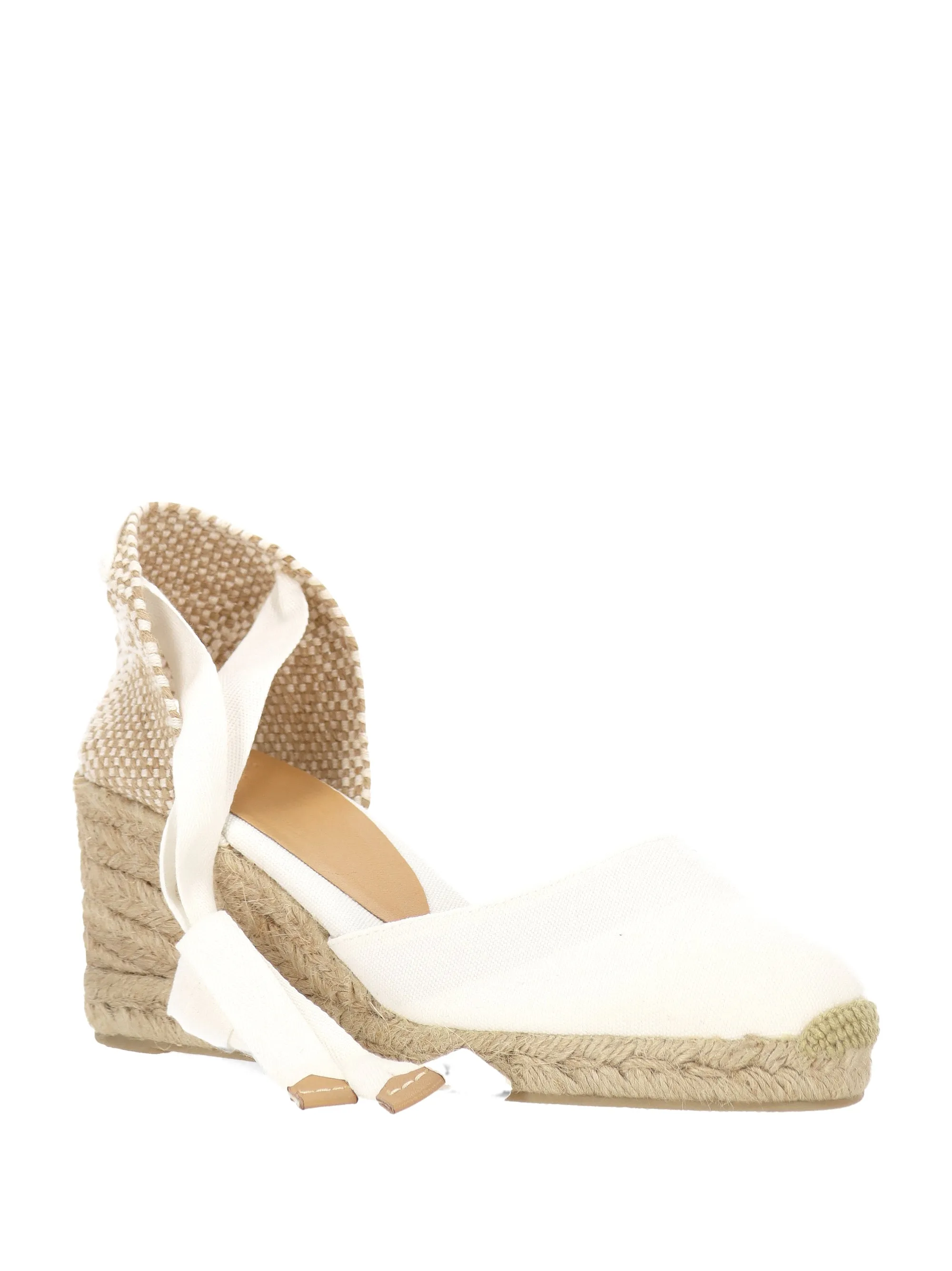 Castaner Carina White Wedge Espadrilles