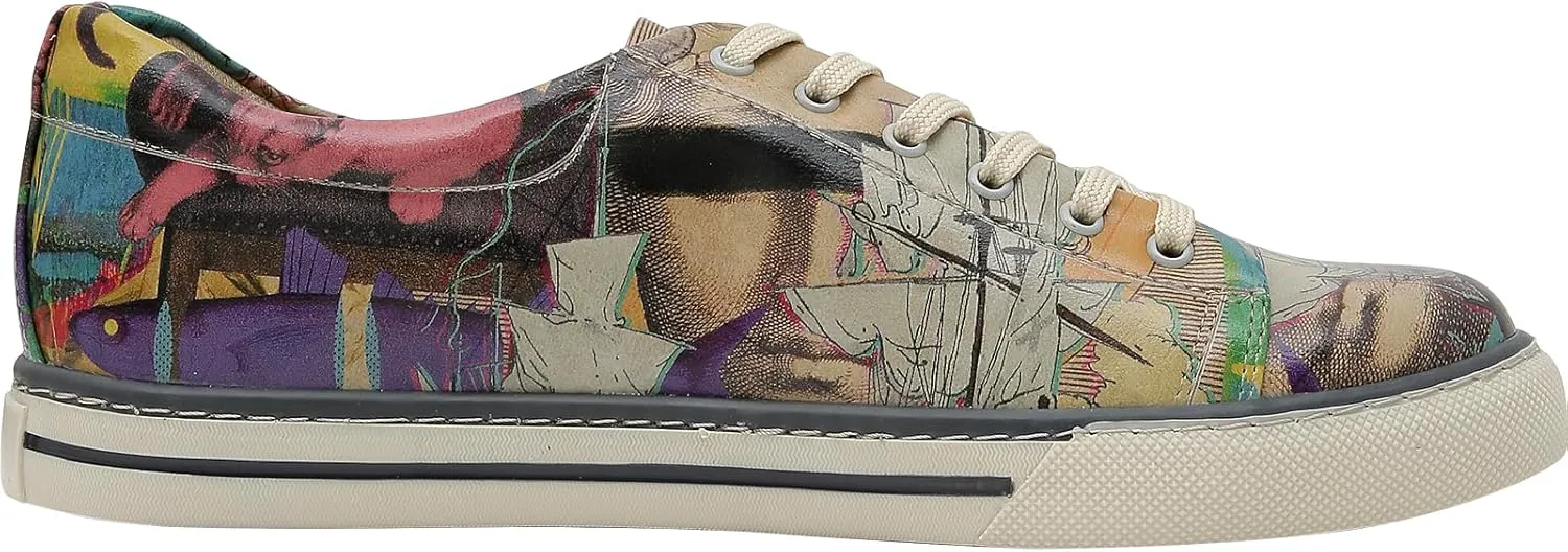 Casual Sneakers for Men - Vegan Leather and Unique Design Walking Sneakers for Men
