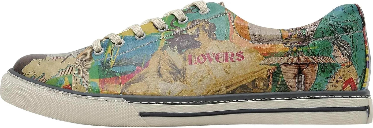Casual Sneakers for Men - Vegan Leather and Unique Design Walking Sneakers for Men