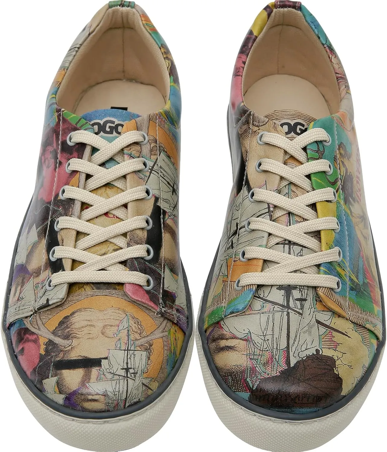 Casual Sneakers for Men - Vegan Leather and Unique Design Walking Sneakers for Men