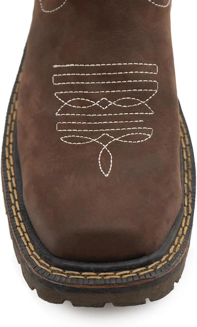 CEBU Men’s Tracker Composite Toe Work Boots – Lightweight, Slip Resistant, Oil Resistant, Genuine Leather