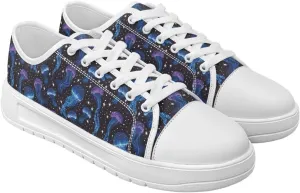 Classic Fashion Sneakers Canvas Shoes for Women Lace Up Low Top Canvas Casual Sneakers Lightweight Breathable Wide Toe Shoes