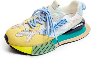 Colorful Chunky Sneakers for Women,Dopamine-Boosting Stylish Platform Shoes for Spring/Autumn Travel Sport