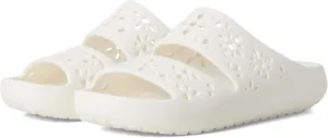 Crocs Unisex-Adult Classic Sandals 2.0 with Floral Cutout Design Slide