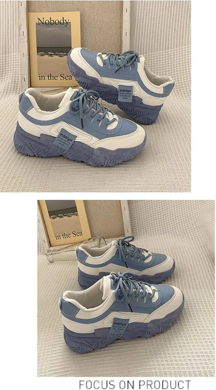 Cutecore Dad Shoes Y2K Kawaii Sneakers Casual Tennis Gym Fitness Outdoor Hiking Comfortable Chunky Platform for Women Trendy Preppy Back to School Gift for Girls Granddaughter in Campus