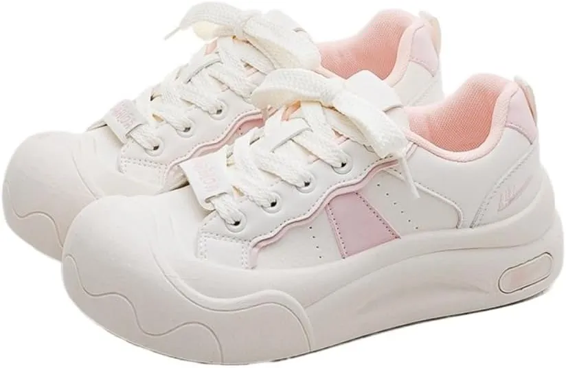 Cutecore Shoes Y2K Kawaii Sneakers Casual Tennis Gym Fitness Outdoor Hiking Comfortable Chunky Platform for Women Trendy Preppy Back to School Gift for Girls Granddaughter in Campus