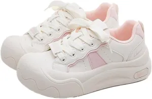 Cutecore Shoes Y2K Kawaii Sneakers Casual Tennis Gym Fitness Outdoor Hiking Comfortable Chunky Platform for Women Trendy Preppy Back to School Gift for Girls Granddaughter in Campus