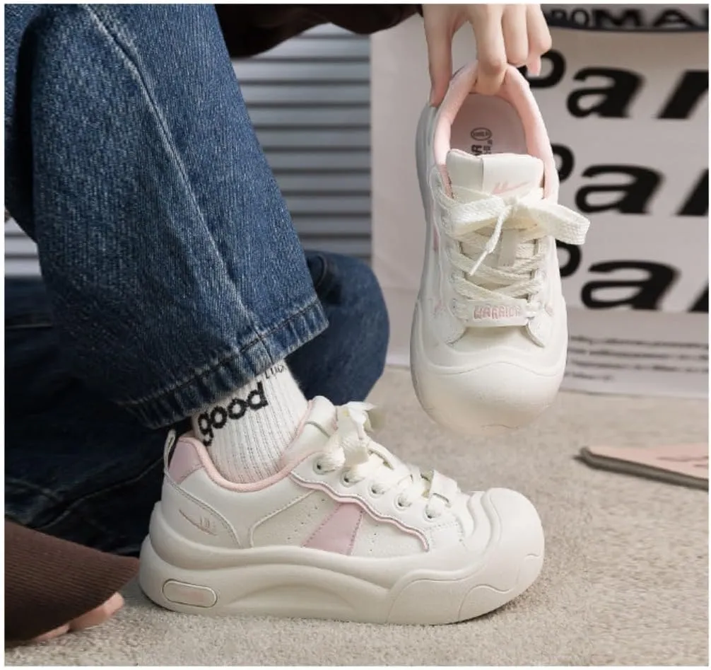 Cutecore Shoes Y2K Kawaii Sneakers Casual Tennis Gym Fitness Outdoor Hiking Comfortable Chunky Platform for Women Trendy Preppy Back to School Gift for Girls Granddaughter in Campus