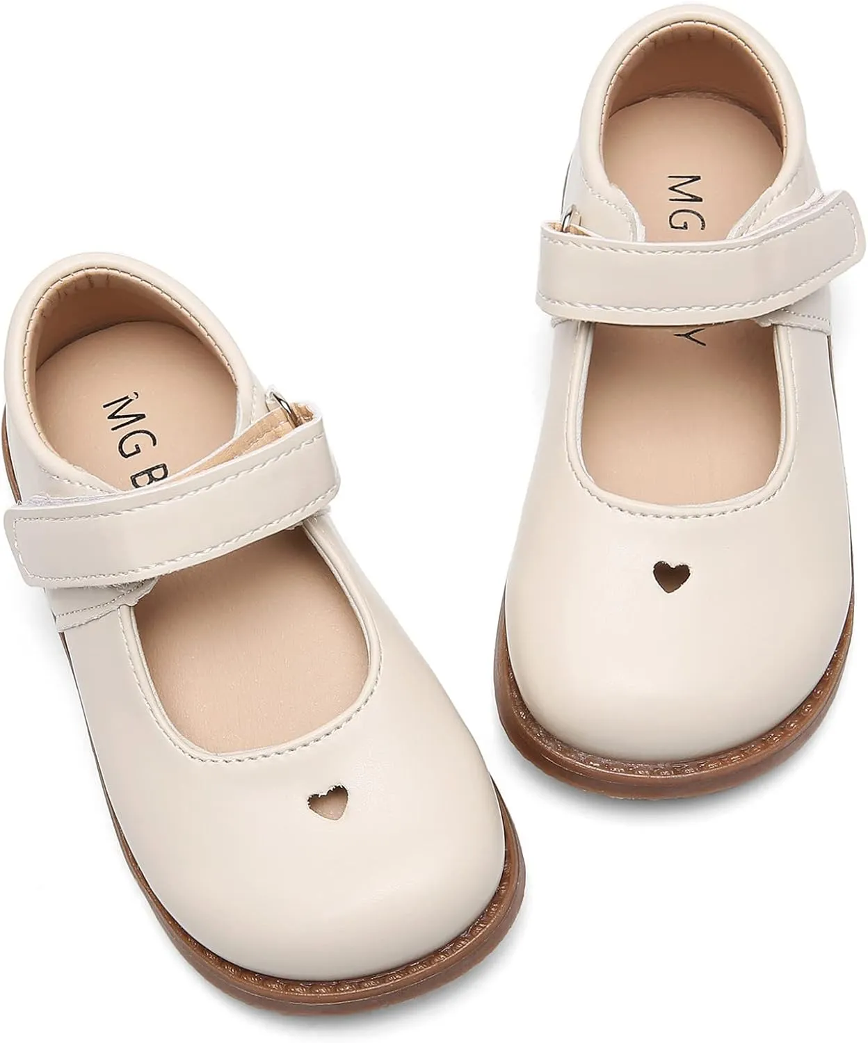 DADAWEN Girl's Classic Mary Jane Flats School Uniform Shoes Dress Shoes Party Wedding Shoes