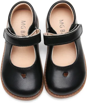 DADAWEN Girl's Classic Mary Jane Flats School Uniform Shoes Dress Shoes Party Wedding Shoes