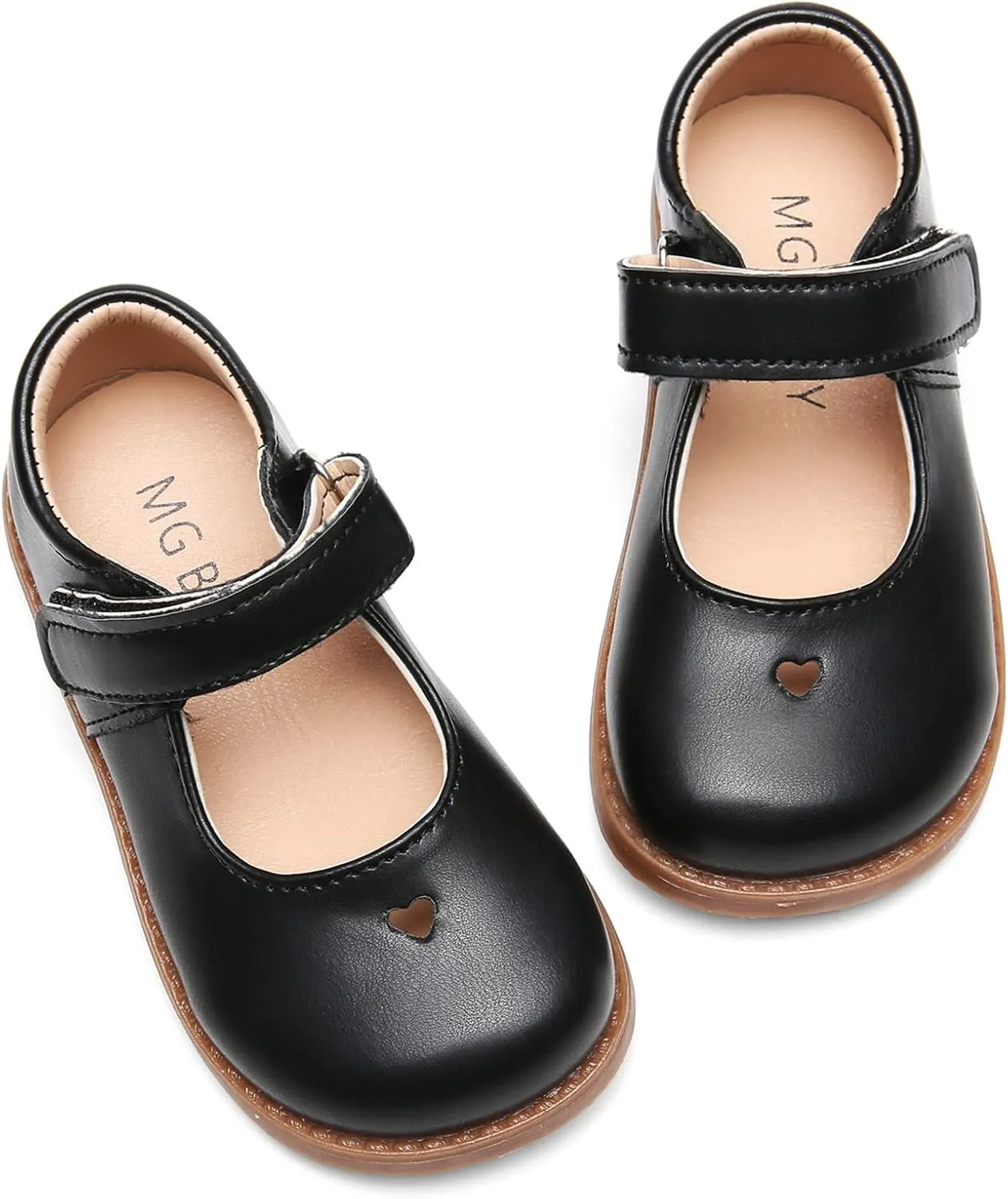 DADAWEN Girl's Classic Mary Jane Flats School Uniform Shoes Dress Shoes Party Wedding Shoes