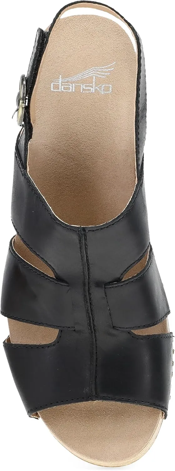 Dansko Tatiana Stylish Gladiator Sandal for Women - Luxe Leathers and a Heel for a Classy, All-Day Look - Cushioned Footbed for All-Day Comfort