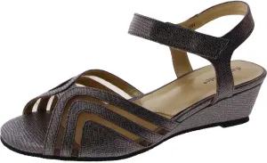 David Tate Womens Admire Peep Toe Dressy Wedge Sandals
