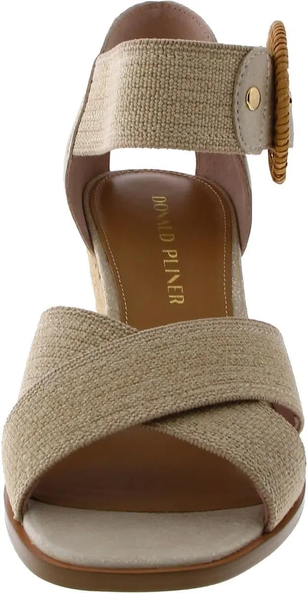 Donald J. Pliner Womens lYRAH Knit Ankle Strap Wedge Sandals