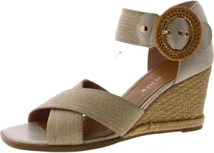 Donald J. Pliner Womens lYRAH Knit Ankle Strap Wedge Sandals