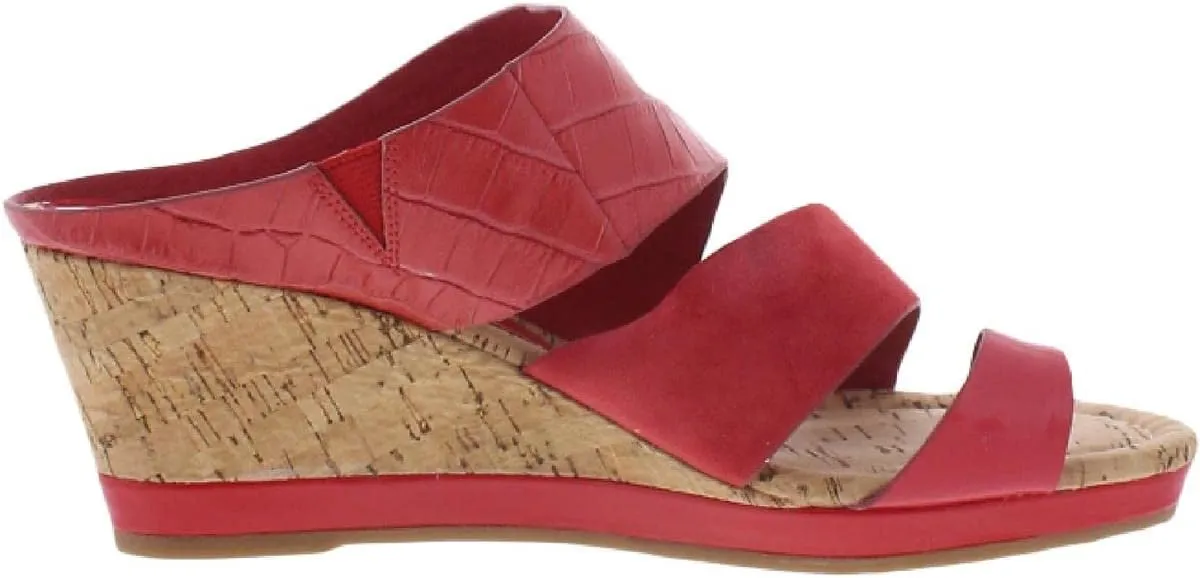 Donald J. Pliner Womens Montce Leather Patent Slide Sandals