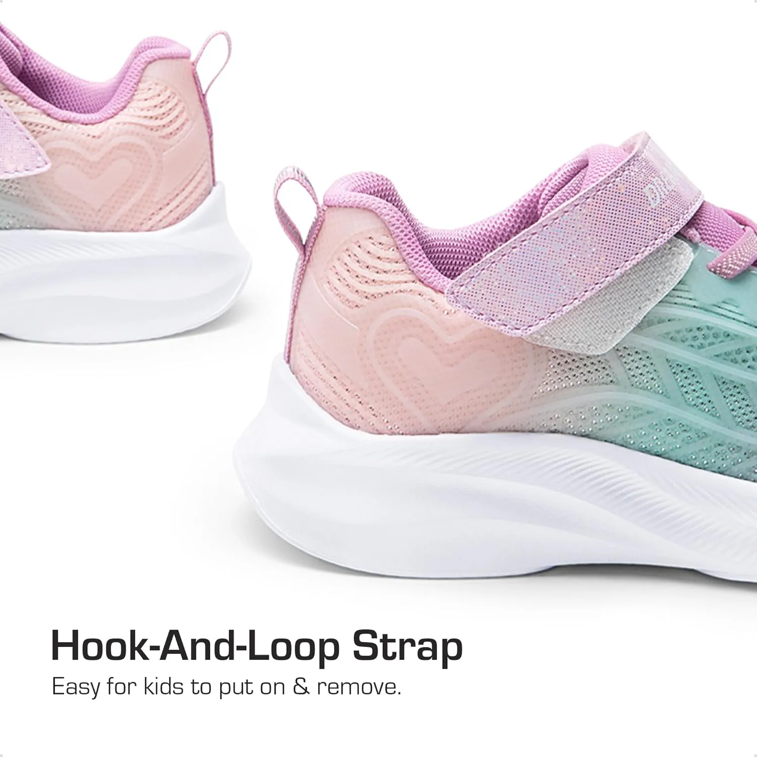 DREAM PAIRS Girls Shoes Kids Tennis Sparkle Ease Running Athletic Lightweight Sneakers for Little/Big Kids Toddler