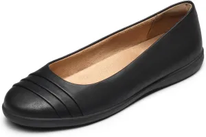DREAM PAIRS Womens Comfortable Ballet Flats, Business Office Dress Shoes, Dressy Round Toe Slip On Work Flats